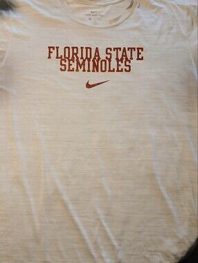 Florida State Seminoles Nike Tee - Cream with Garnet Logo